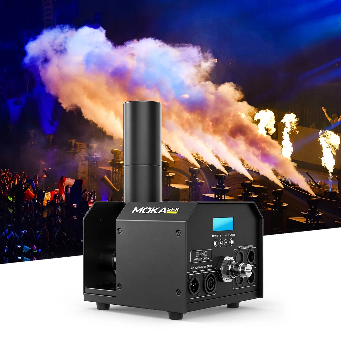 180° Adjustable No Ice CO2 Cannon Jet Machine – H-C02 | MOKA SFX