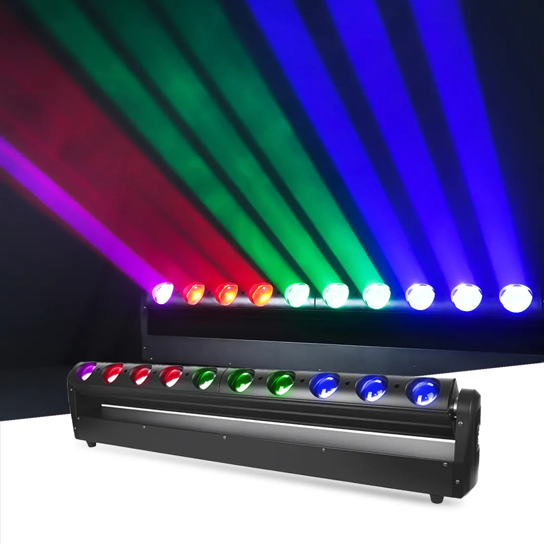 MOKA SFX 10×40w RGBW 4IN1 LED Beam Bar Moving Head Effect Light For DJ Bars Clubs Stage Event