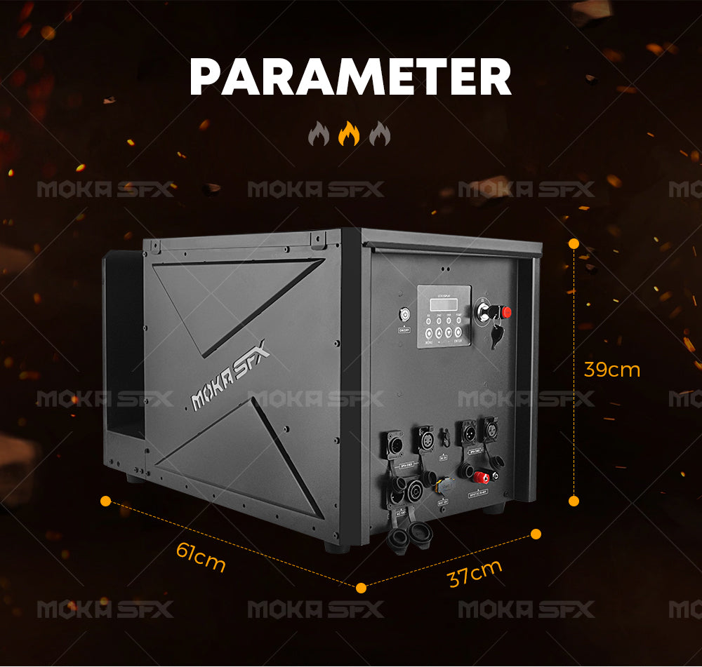 MOKA SFX PF-1800 Wave Flame Machine