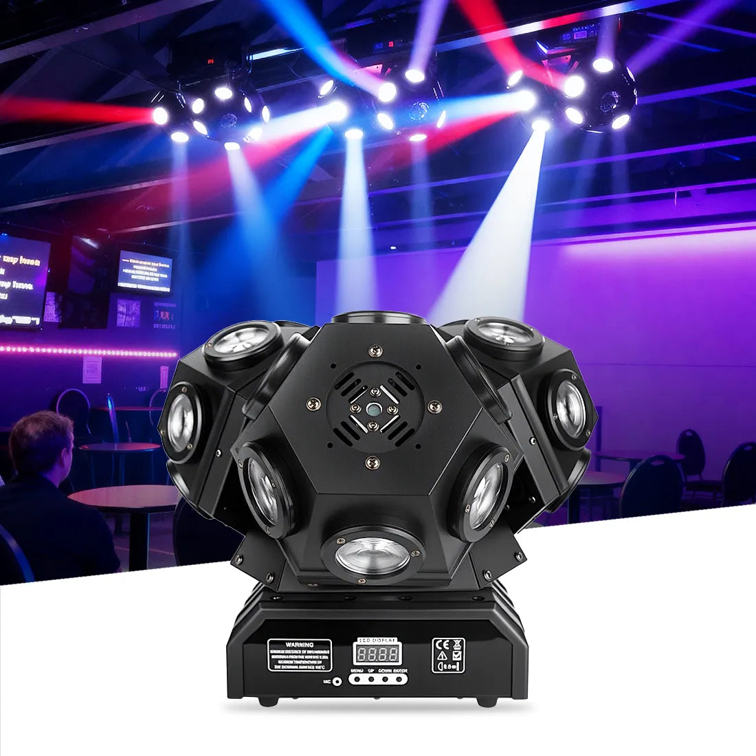 MOKA① MOKA SFX 18-head three-headed moving head DJ light with DMX