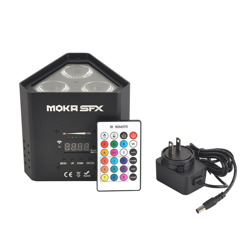 MOKA SFX P-00 3*18W Battery Wireless DMX+ WIFI PAR Light 6IN1