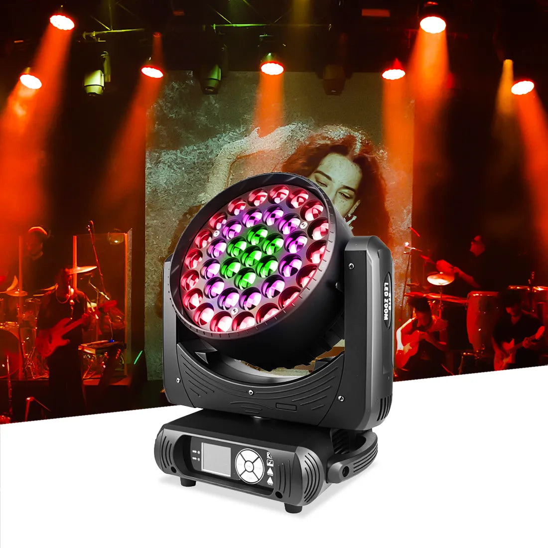 MOKA SFX EPL 37*15W 600X Moving Head Wash Light(Zoom) - MOKA SFX