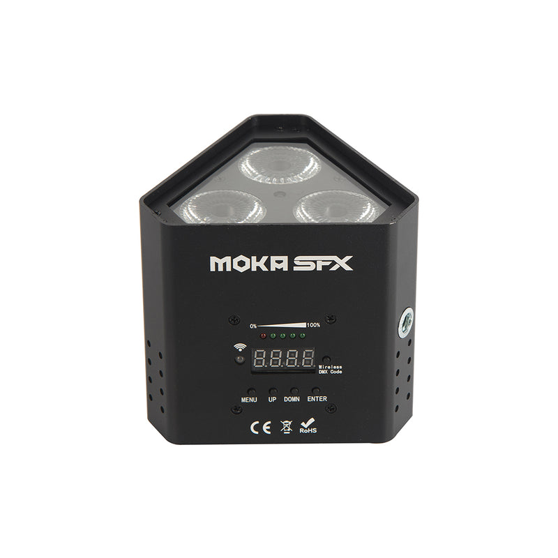 MOKA SFX P-00 3*18W Battery Wireless DMX+ WIFI PAR Light 6IN1