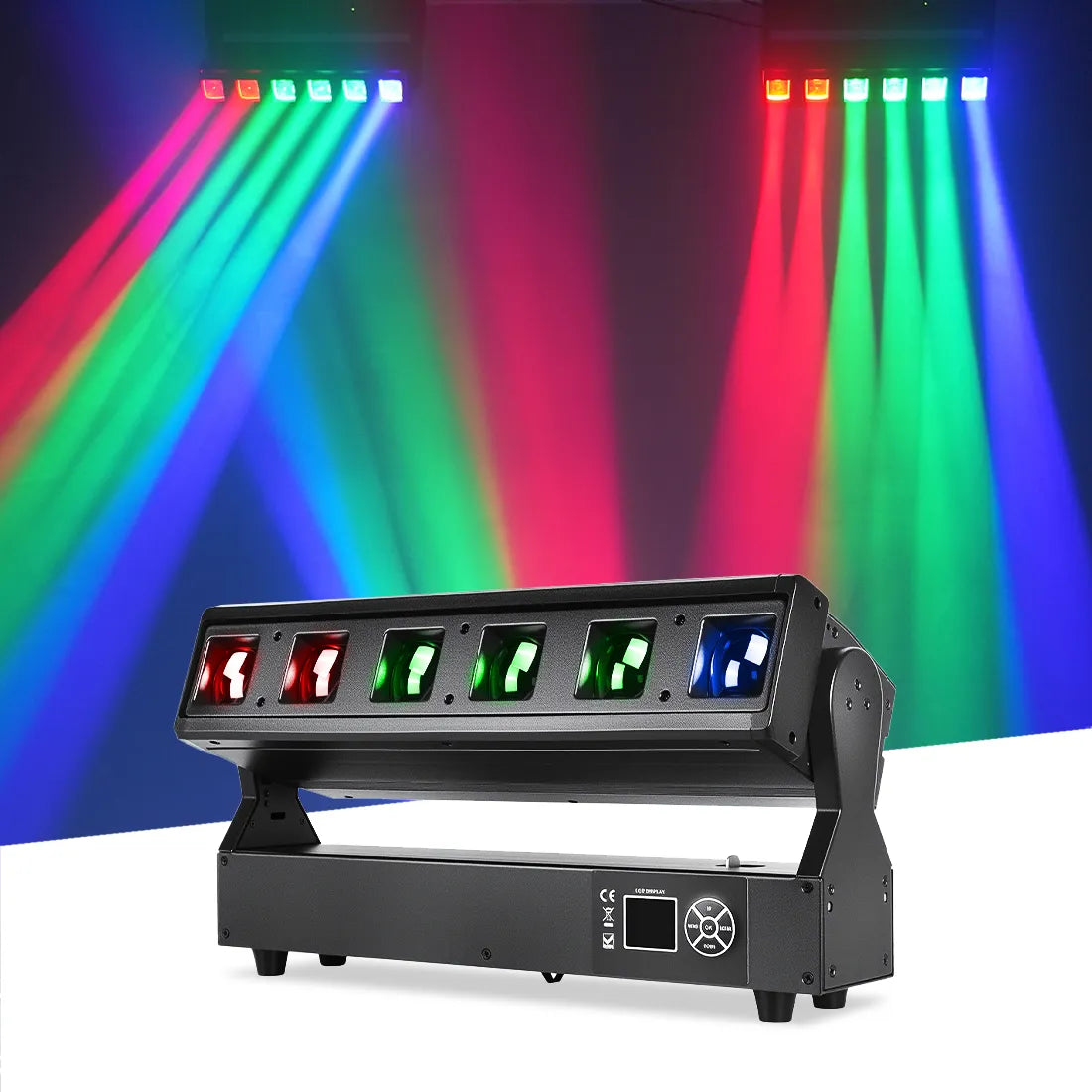 mokaページ MOKA SFX 6x40W RGBW Infinite Rotating Moving Head Beam Light