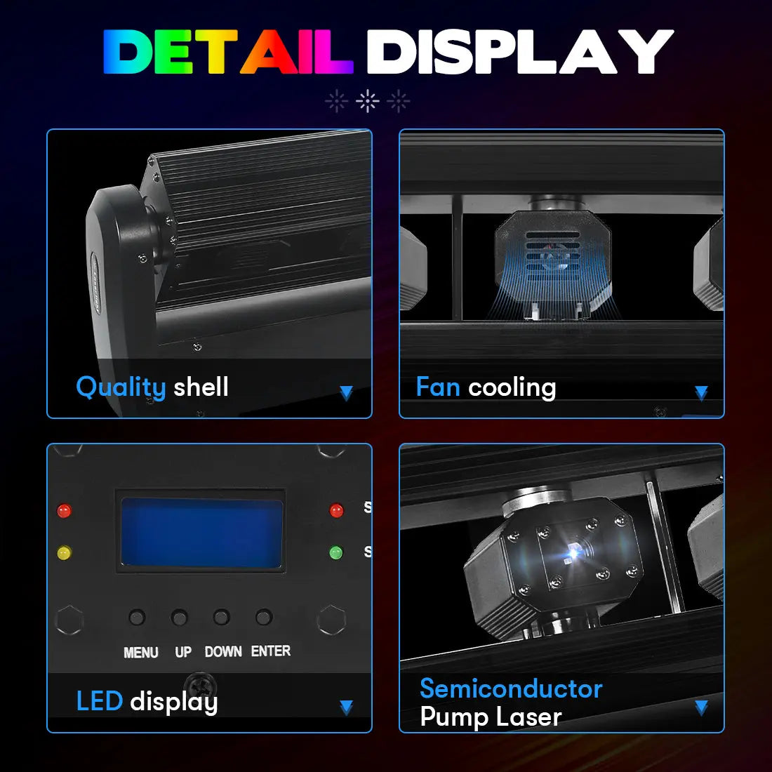 MOKA SFX MK-LS06 6-eye Swing Laser Light Projector MOKA SFX