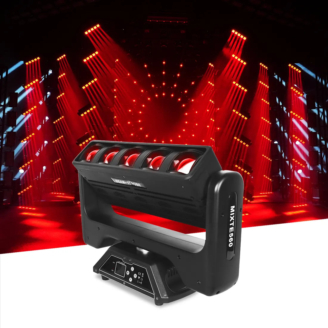 MOKA SFX 6x40W RGBW Infinite Rotating Moving Head Beam Light