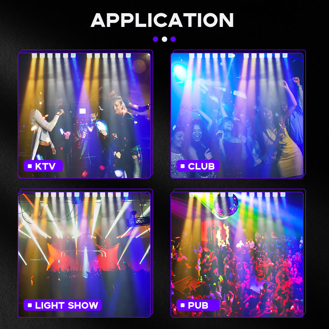 MOKA SFX 6×40W RGBW 4IN1 EPL Zoom Pixel Beam Bar Light Dj Party Club Stage Event