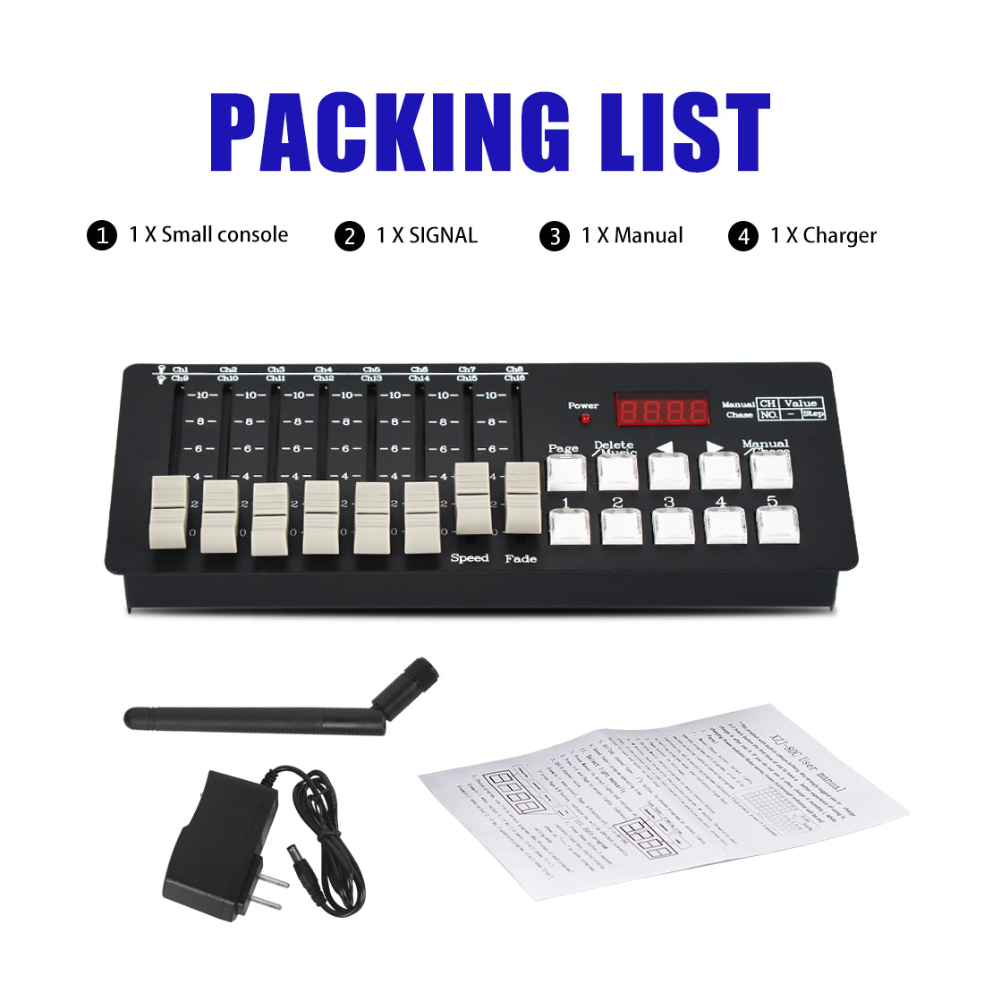 80 Channel DMX Console, DMX512 Controller,for Party DJ Disco Night Club