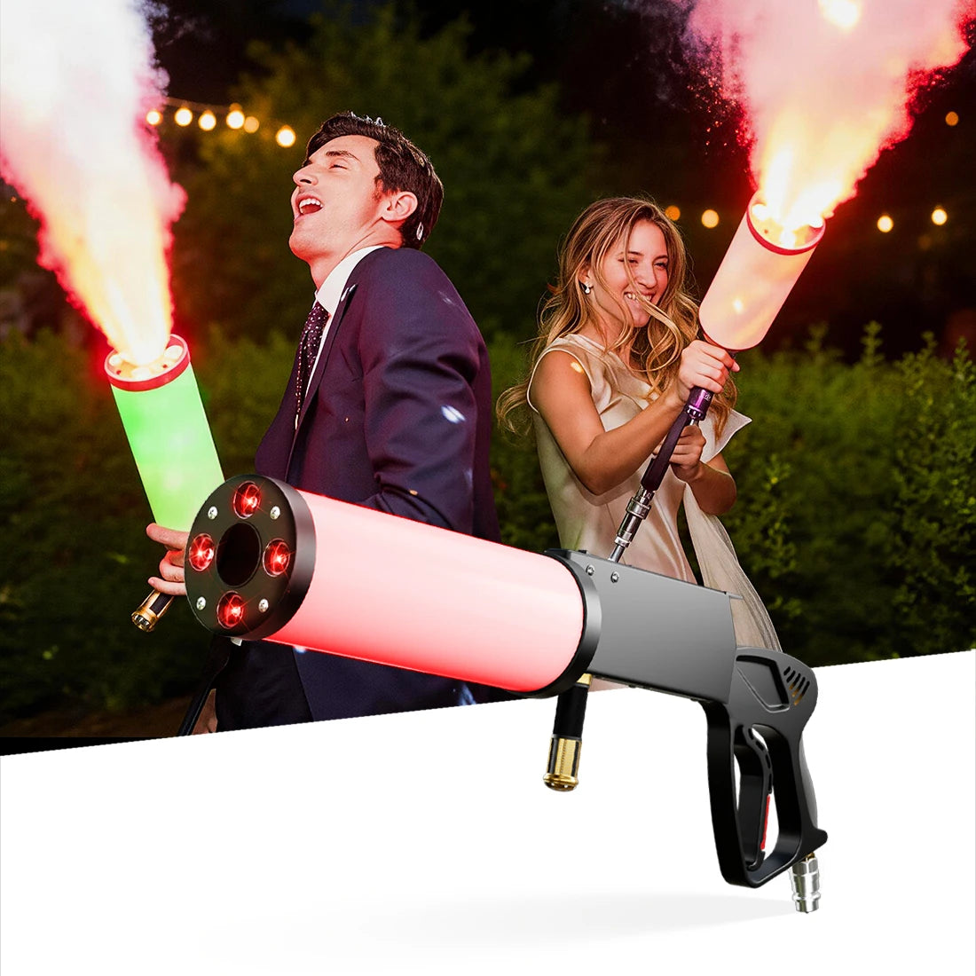 fff　co2 ライトセット LED CO2 DJ Handheld Cannon – MK-C14 | MOKA SFX – MOKA SFX ライト・照明器具