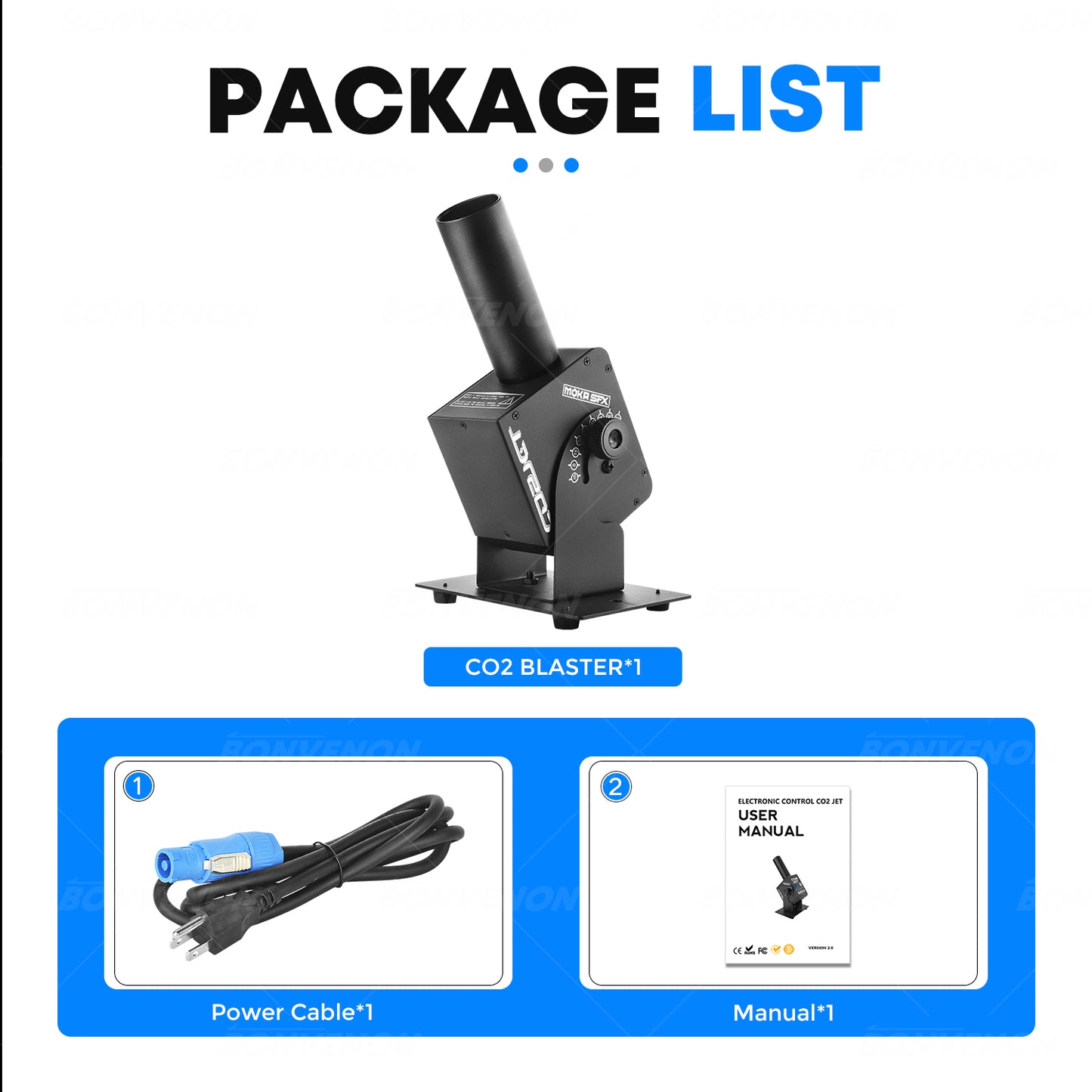 MOKA SFX H-C07 No Residue Ajustable Angle CO2 Jet Machine
