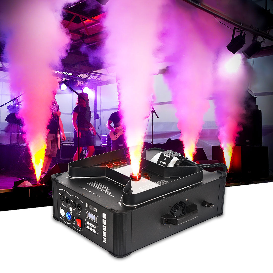 MOKA SFX H-F01 1500w Hi-Super Jet Led Fog Machine Instant Stop Dmx