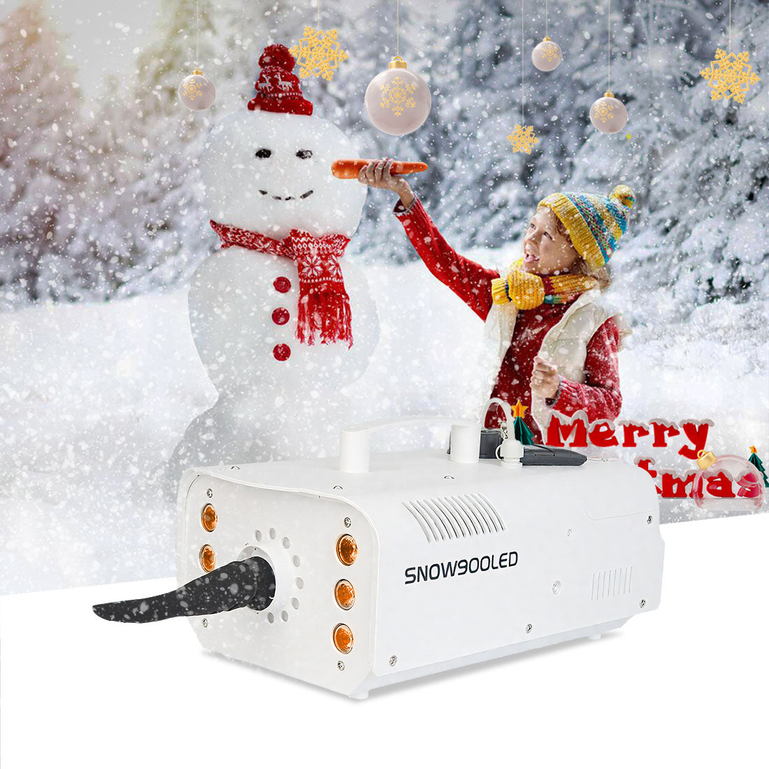 MOKA SFX MK-S08 900W LED White New Portable Snow Machine - MOKA