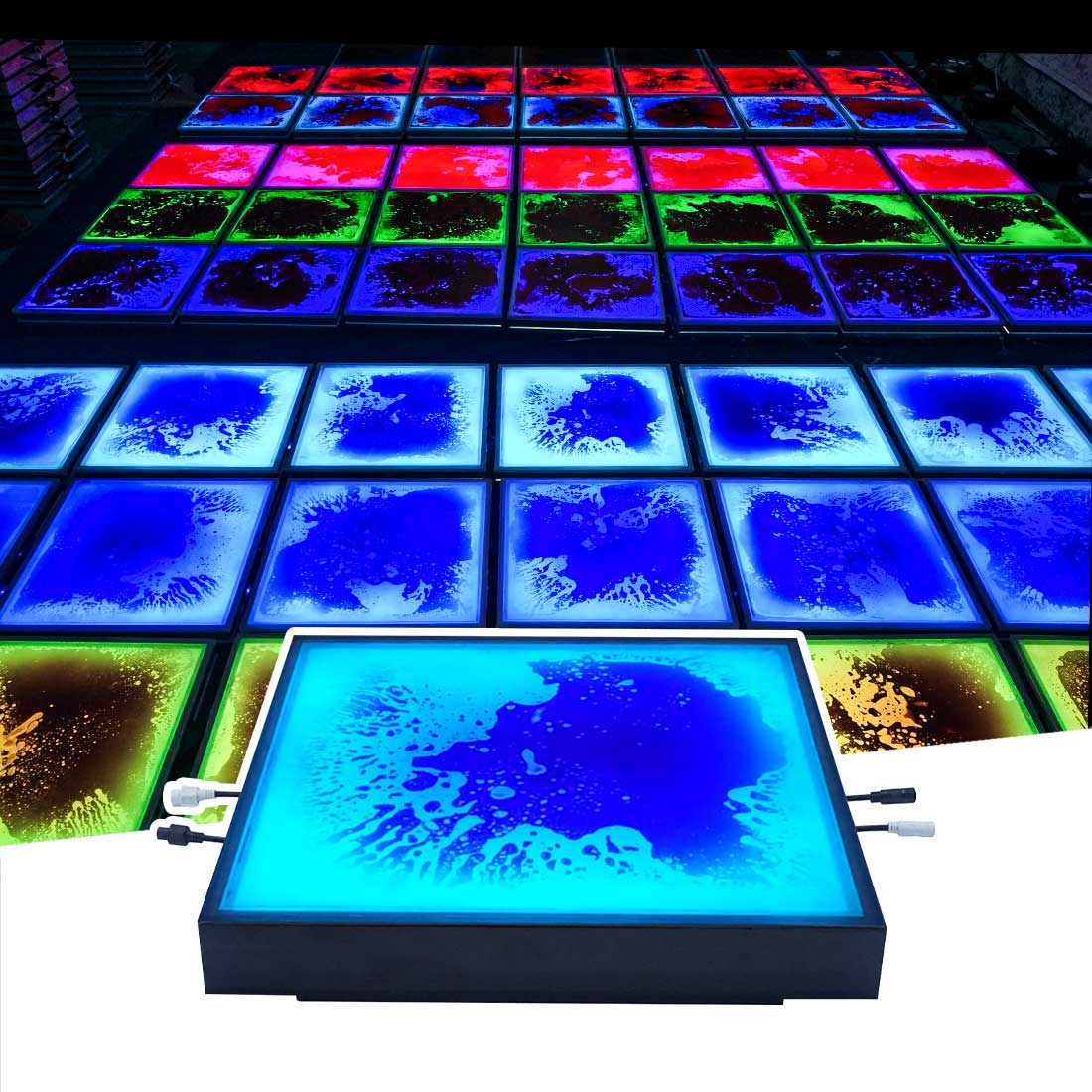MOKA SFX MKLD05C Wired LED Dance Floor Sensor Liquid Floor Tile