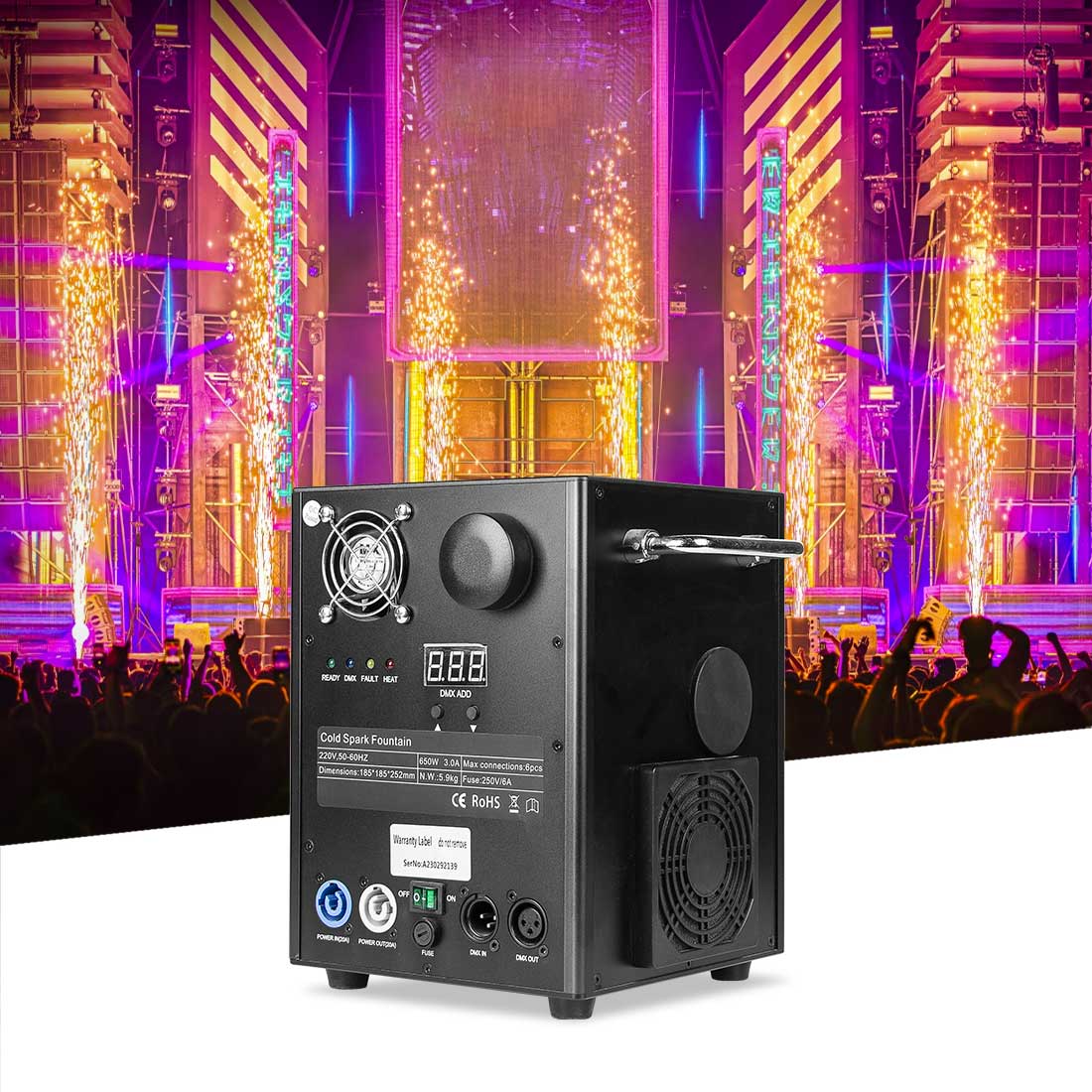 MOKA SFX MK-E15 MINI 650W Cold Spark Machine