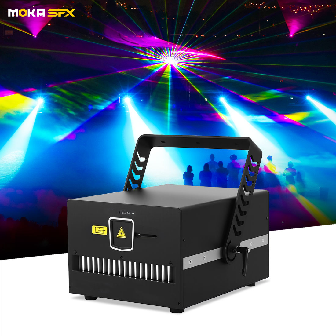 MOKA SFX MK-HLS30 Super 30W RGB Animation Laser Light for Party