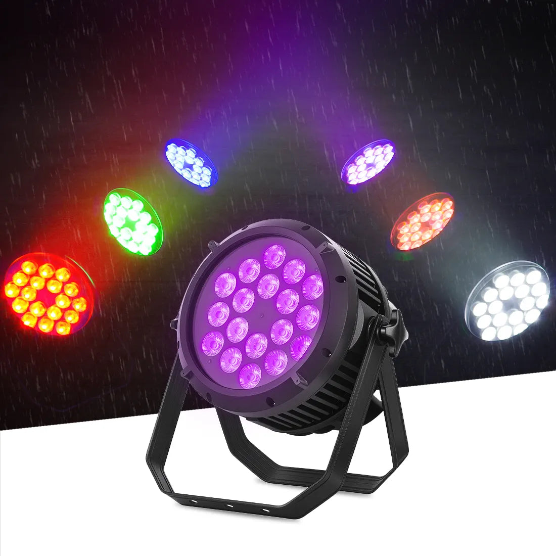 ポアフェクトライト LED美顔器 POREFFECT LIGHT 中古 MOKA SFX P-13 18*18w 6 In 1 RGBWA+UV Waterproof Par Light - MOKA