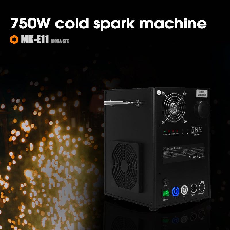 MOKA SFX MK-E11 750W Cold Spark Machine(Black)