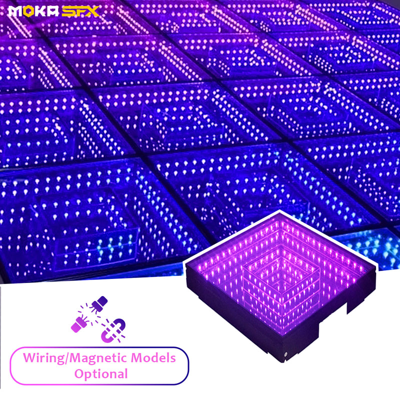MOKA SFX MK-LD03D Wired/Magnet Double Abyss Infinity 3D LED Dance Floor