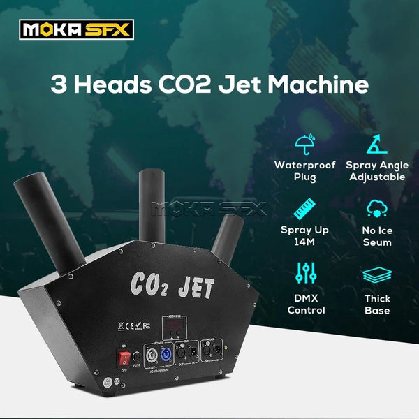 MOKA SFX MK-C17 Waterproof 3 Heads Dmx Control Special Effects Fog Jet Machine