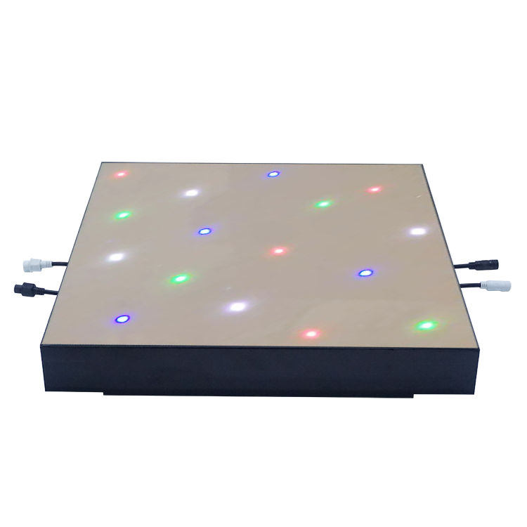 MOKA SFX MK-LD05A 50*50CM Tempered Glass Starlit LED Dance Floor (White)