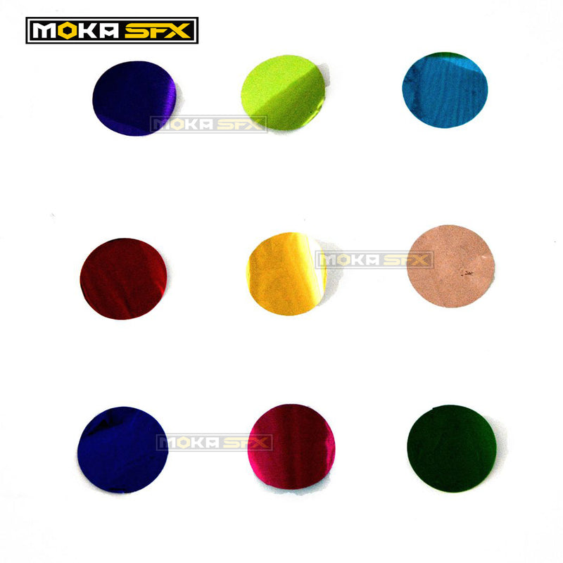 MOKA SFX Colorful Round metallic confetti For Birthday Parties and Weddings