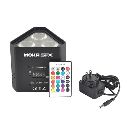 MOKA SFX P-00B 3*18W Battery Wireless DMX+ WIFI PAR Light 6IN1