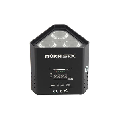 MOKA SFX P-00B 3*18W Battery Wireless DMX+ WIFI PAR Light 6IN1