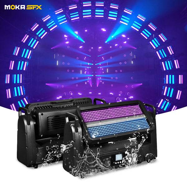 MOKA SFX 1000w Ip65 impermeable Dmx Control luz estroboscópica 3 en 1 cabeza móvil Led para escenario profesional