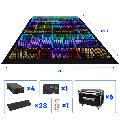 MOKA SFX MK-LD03 Mirror Infinity Abyss Magnetic 3D LED Dance Floor