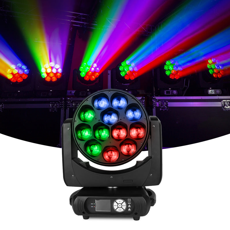 MOKA SFX EPL 12*40W RGBW 4in1 LED Zoom Moving Head Wash Light