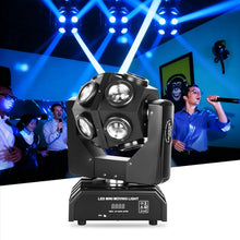 Moving Head Beam Light LED 12Pcs RGBW Rotating Moving Head DJ Light DMX512 Sound Activated Stage Lighting Party