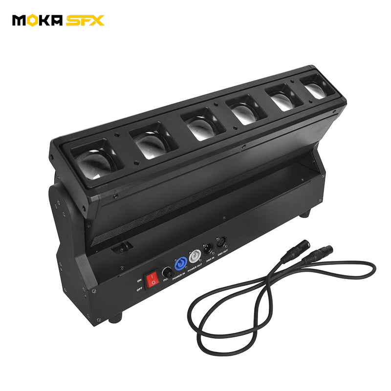 MOKA SFX 6*40W RGBW 4in1 LED Zoom Beam Wash Bar Moving Head Light For Dj Party Club Stage Event