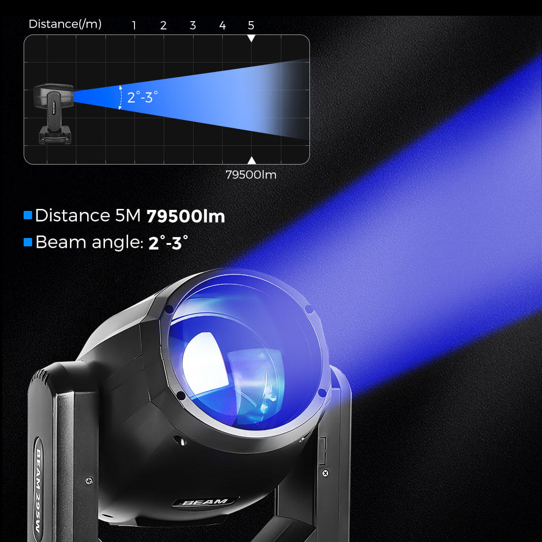 MOKA SFX EPR Beam 295W Moving Head Beam Light
