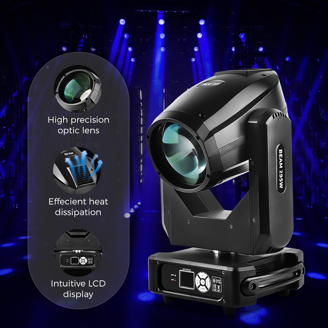 MOKA Lighting EPR Beam 250W Moving Head Light Moving beam – MOKA SFX