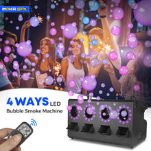 MOKA SFX MK-B12 4-Wheel LED Smoke Bubble Machine Metal Body