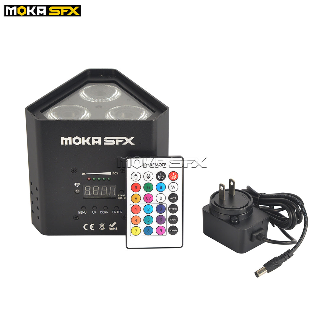 MOKA SFX P-00B 3*18W Battery Wireless DMX+ WIFI PAR Light 6IN1