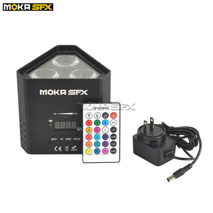 MOKA SFX P-00B 3*18W Battery Wireless DMX+ WIFI PAR Light 6IN1