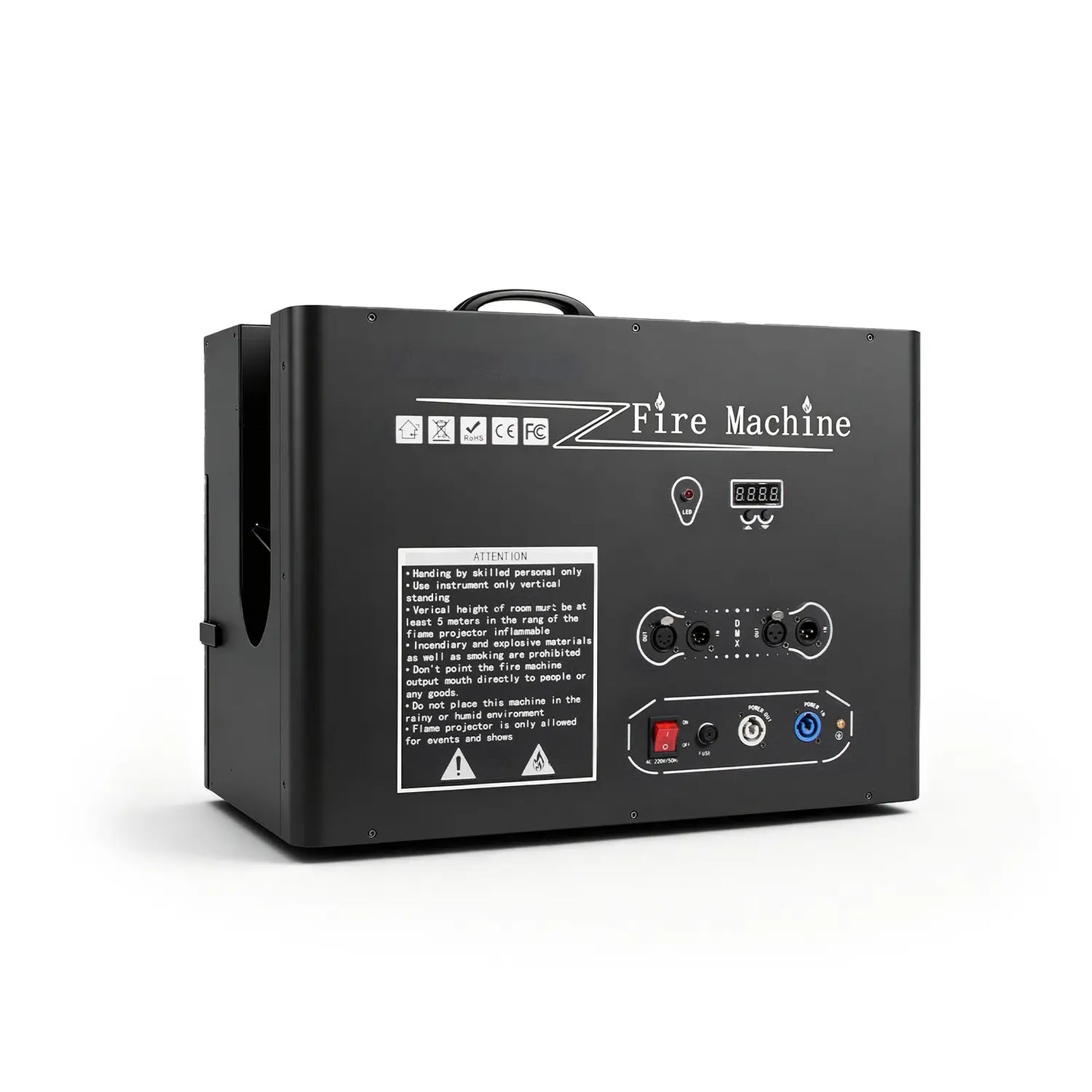 5 Head DMX Fire Machine 