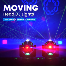 MOKA SFX 24Pcs RGBW 4IN1 LED Laser Moving Head Light Professional Stage Beam Strobe Soccer DMX DJ Disco Party Ball