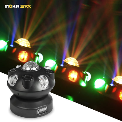 MOKA SFX MK-LF04 100W DJ Laser Beam Light Disco Ball Strobe Stage Lighting Moving Head LED RGB Control DMX Show Events