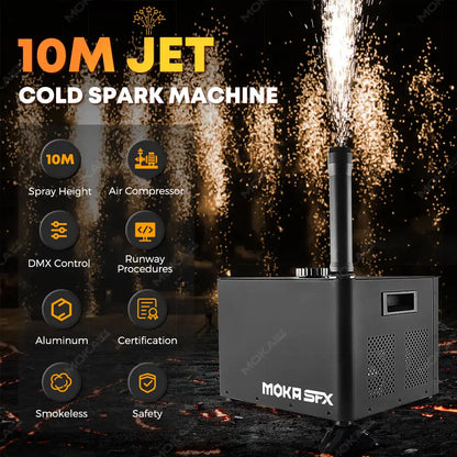 💥 MOKA SFX MK-E26 New Cold Spark Jet Up to 10m Flash Effects