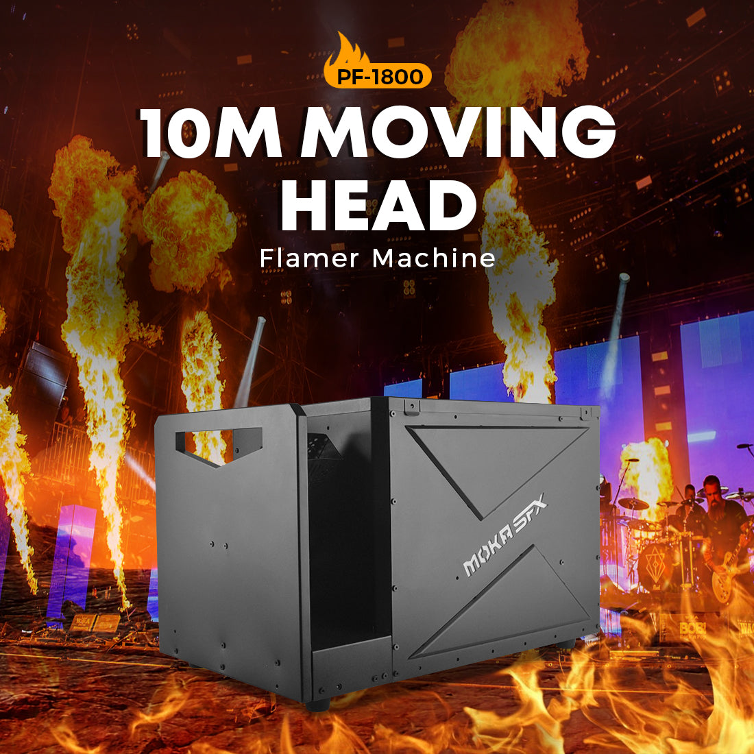 MOKA SFX PF-1800 Swivel Flame Thrower - MOKA SFX – MOKA SFX