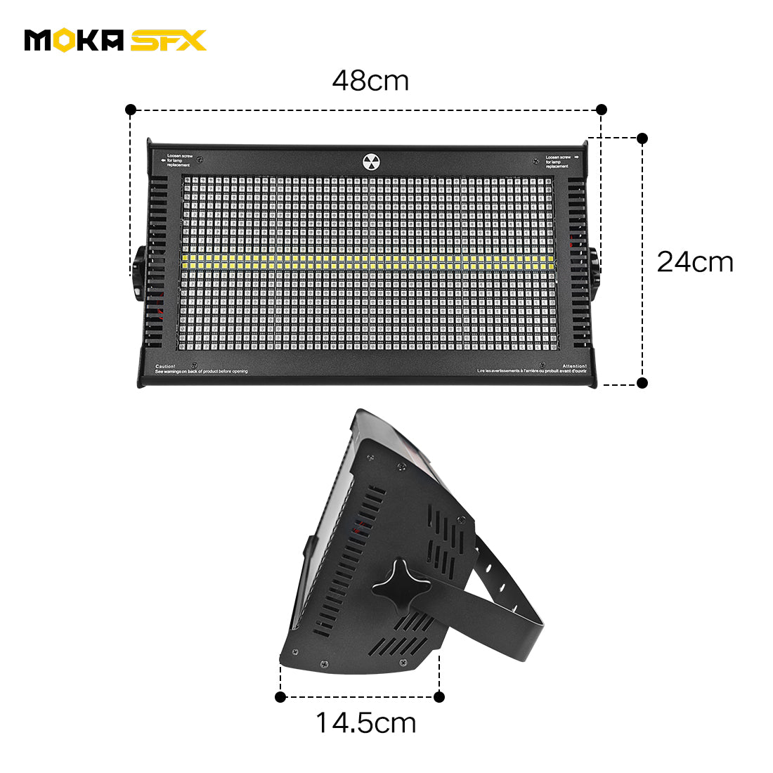 MOKA SFX ST-864-12 LED 8+8 Segments Dimming Strobe Light