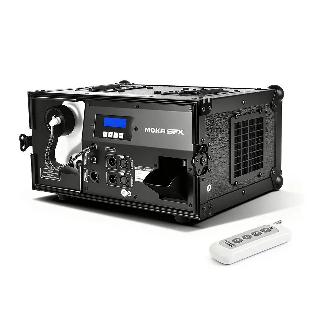 MOKA SFX MK-F23  Silent Haze Machine 1200W Professional Fog Machine with Flight Case
