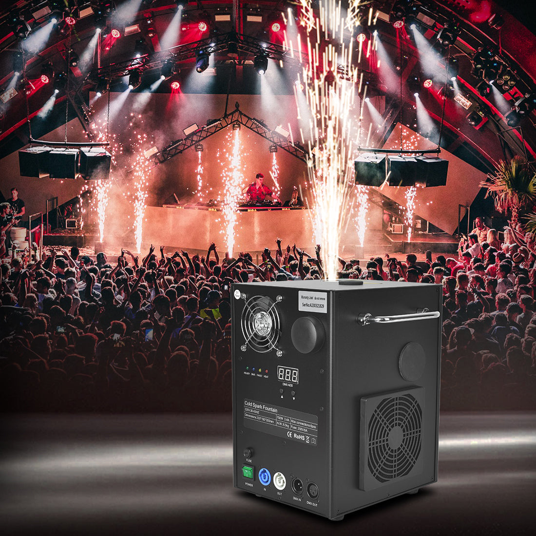 MOKA SFX MK-E11 750W best cold spark machine, cold spark