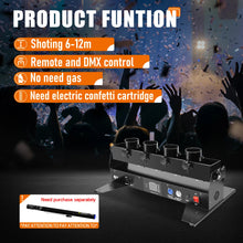 4-Head Confetti Launcher Machine