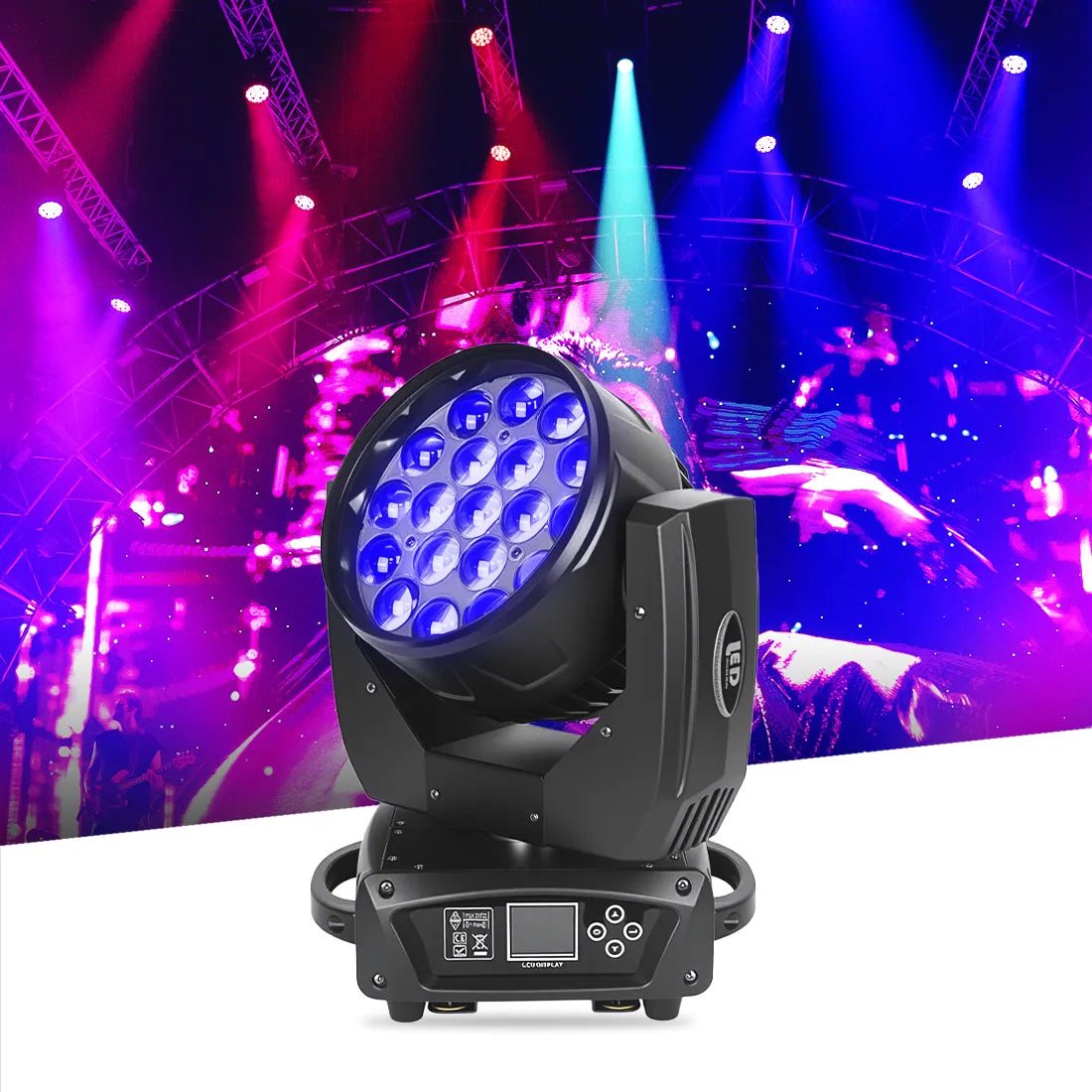 MOKA SFX EPL 1915 Led Moving Head Wash Beam Zoom Light for