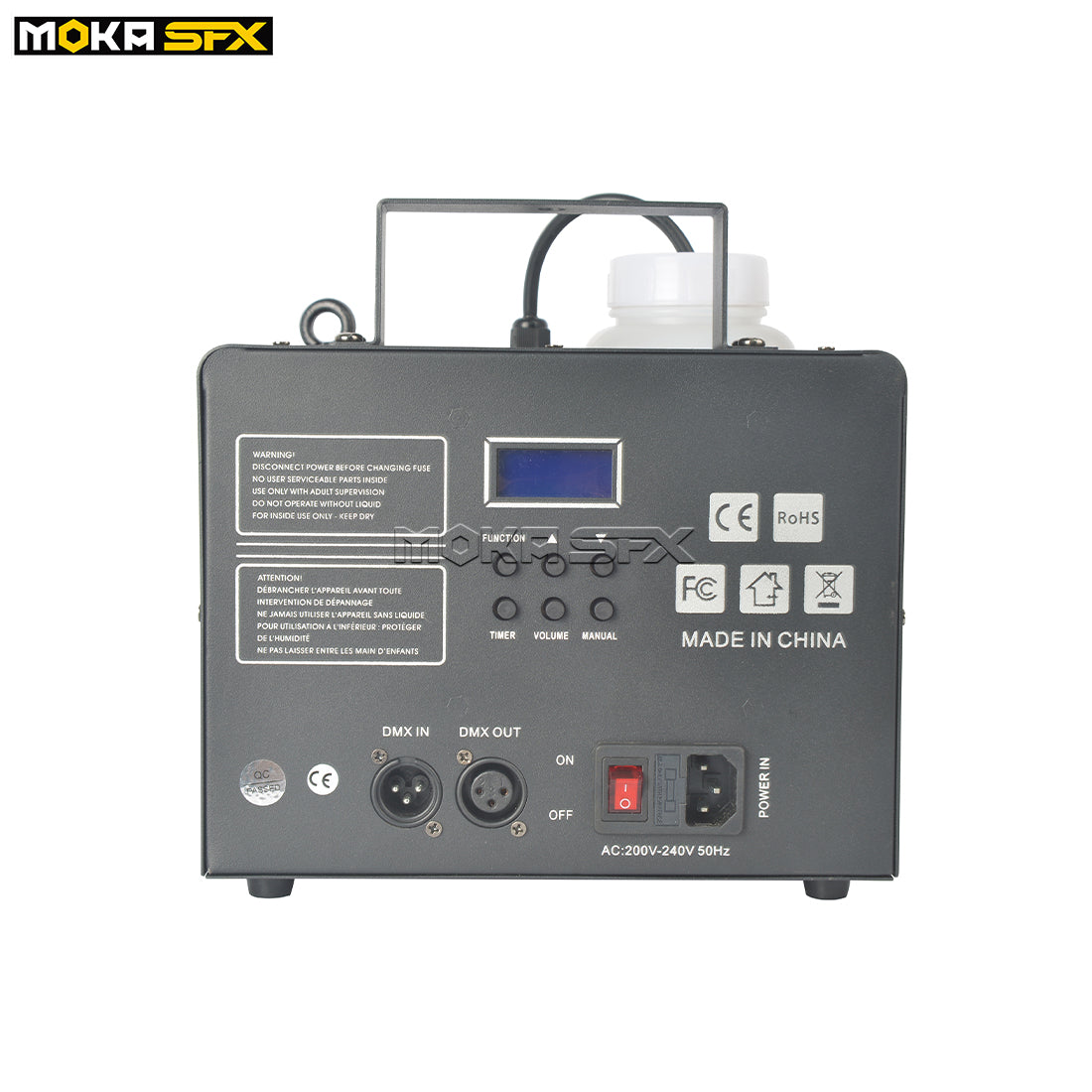 MOKA SFX MK-F11A 500W Mist Haze Máquina de humo