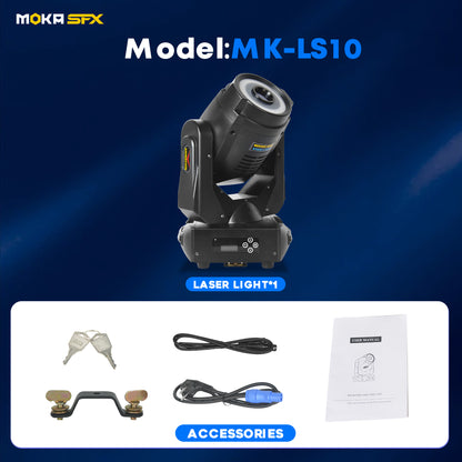 MOKA SFX MK-LS10 3W Moving Head Laser Light