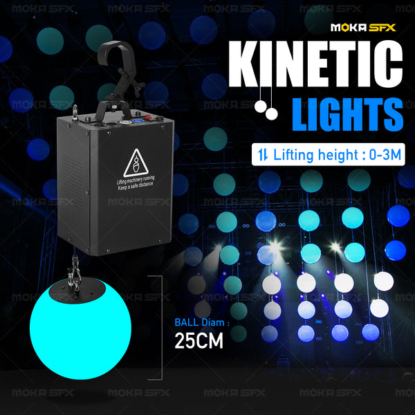 MOKA SFX MK-L01 RGB DMX Lifting Ball LED Kinetic Ball